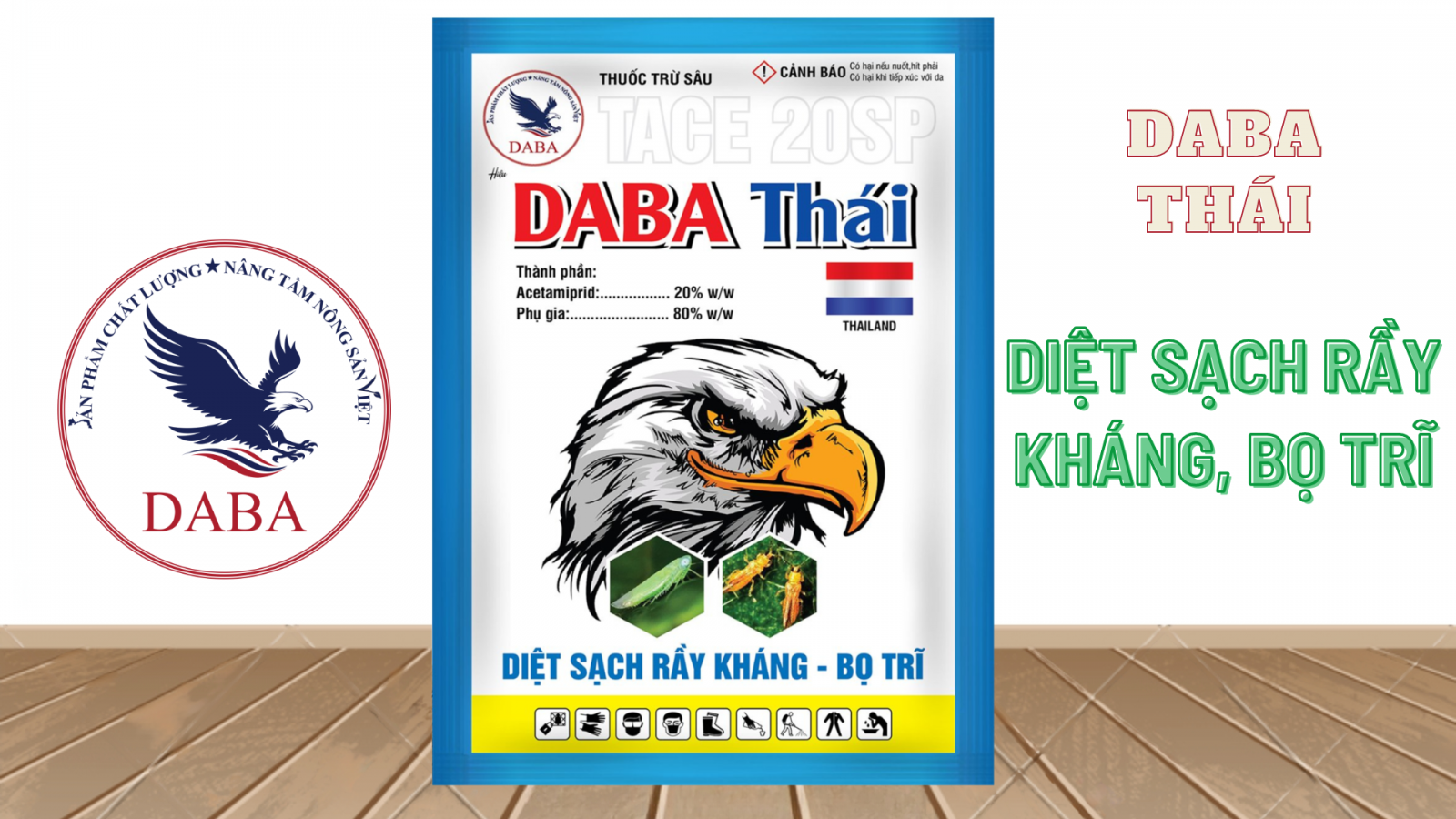 DABA Thái 20SP - Diệt sạch rầy kháng, bọ trĩ