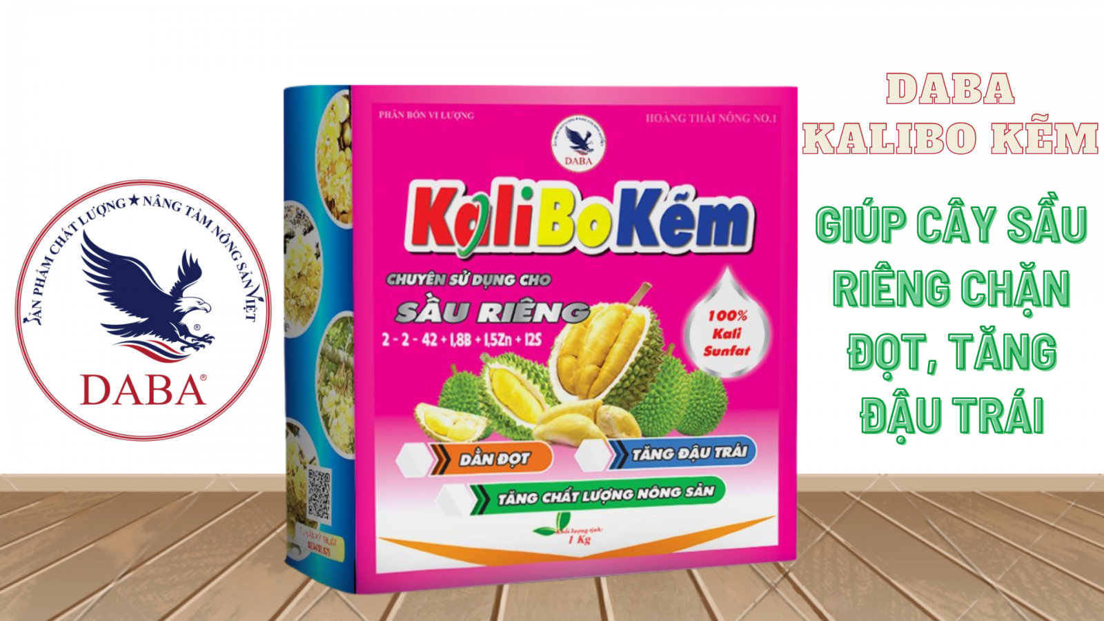 DABA KALI BO KẼM - Giúp cây sầu riêng chặn đọt, tăng đậu trái